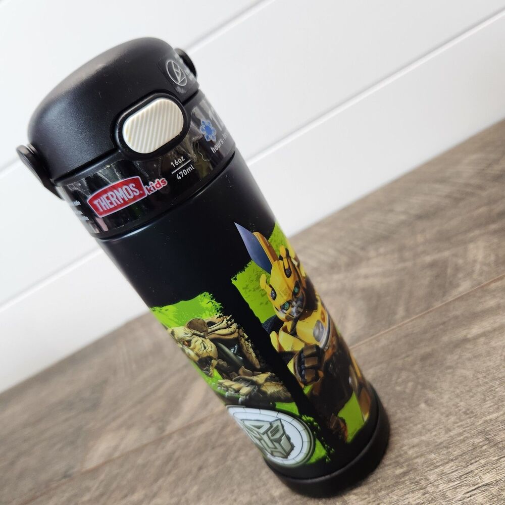 Thermos FUNtainer 16 oz Transformers Insulated Stainless Steel Kids Water Bottle